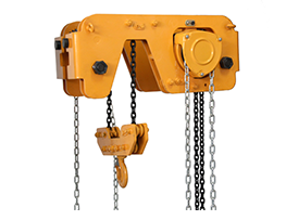 低净空手拉葫芦吊升重量不明的物体的办法